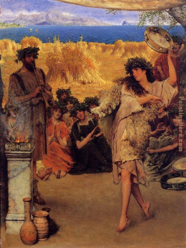 Sir Lawrence Alma-Tadema A Harvest Festival